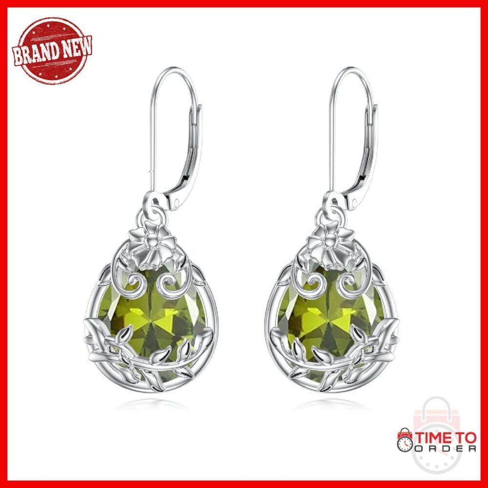Sterling Silver Dangle Earrings with Filigree Design, Lightweight